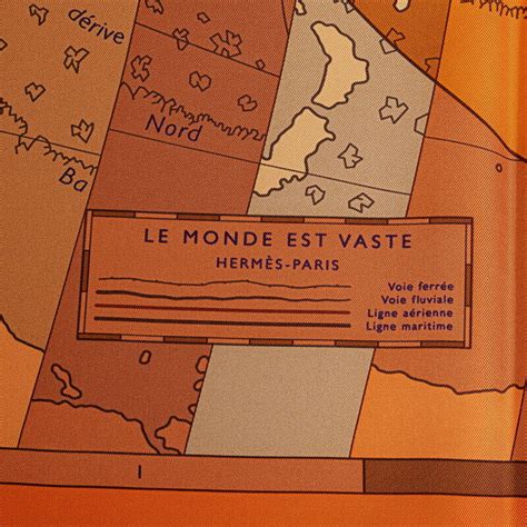 hermes le monde est vaste orange mousse|Le monde est vaste orange .